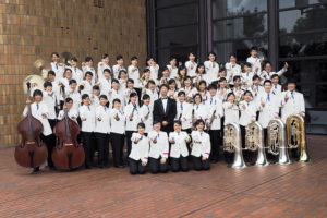 中部日本吹奏楽コンクール県大会の集合写真